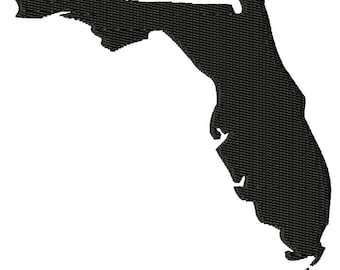 Bundesstaat Florida - Maschinenstickerei - 10 Größen, bundesstaat, florida, FL, füllen, stich, stickdatei