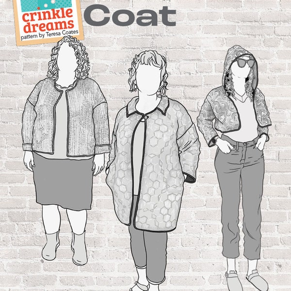 Elemental Coat Printed Sewing Pattern