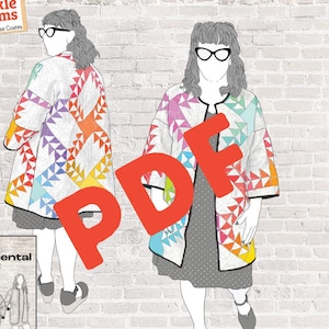 Wild Friends Quilted Elements-PDF sewing pattern [digital download]