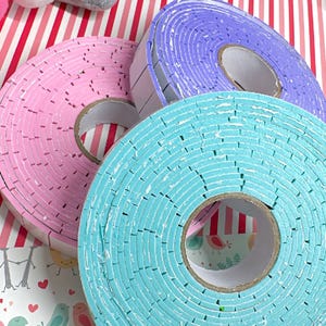 Eva adhesive Foam Rolls Double Sided Adhesive Tape for crafting, pre cut , combined in set of 3 colors for Valentines crafts