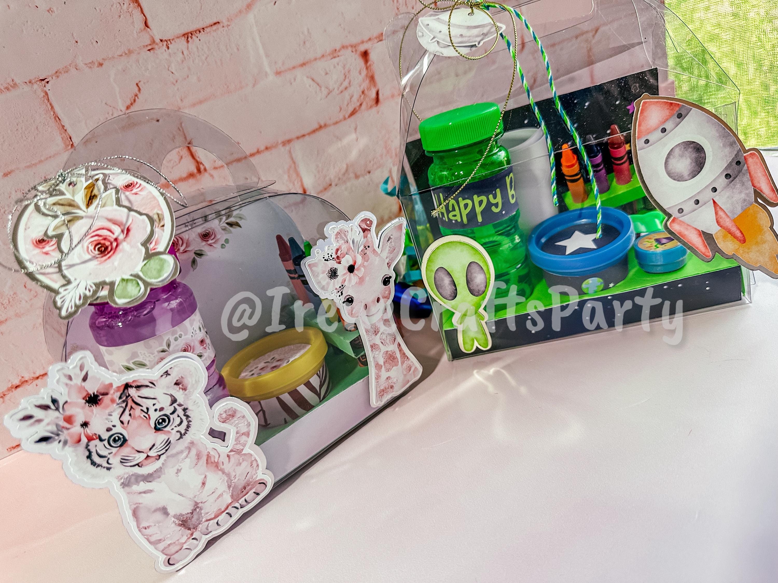Space Birthday Party Favor Boxes, Astronaut Alien Goodie Bags, Galaxy ...