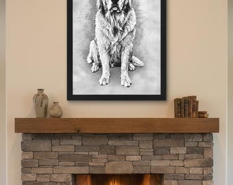 Retrato personalizado de perro, dibujo a partir de foto, retrato de gato, retrato de perro, pintura a partir de foto, retrato de mascota, pintura personalizada de mascota, regalos para mascotas