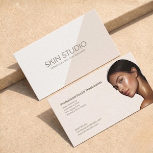 Esthetitician Med Spa beauty Salon Business Card for Minimalistic Business/ Instant download/ Organic designe to print