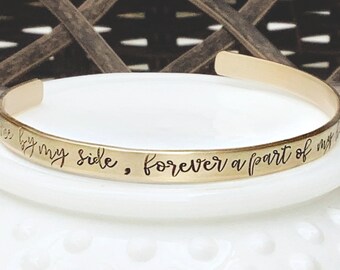 Personalized Pet Memorial Bracelet, Engraved Cuff, Pet Loss Gift