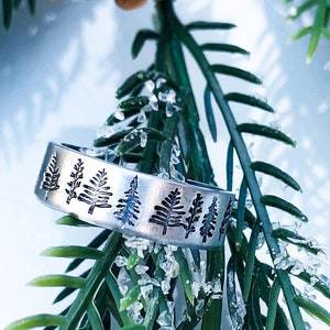 Tree Ring - Skinny Silver Stacking Rings for Women - Forest Ring - Thumb Ring - Leaf Ring - Branch Ring - Nature Ring - Dainty Ring