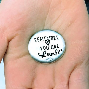 Personalized Pocket Stone - Wedding Day Pocket Token - Custom Pocket Token - Pocket Pebble - Pocket Coin - Memorial Pocket Token -Love Token