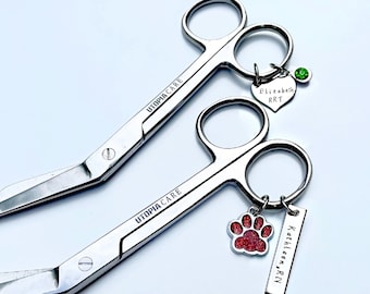 Personalized Bandage Scissor ID Tag - Paramedic Shears Name Tag -  EMT Shears ID Tag - First Aid Scissors Charm