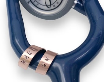 Custom Stethoscope Name Tag – Personalized Medical ID Charm for Nurses & Doctors