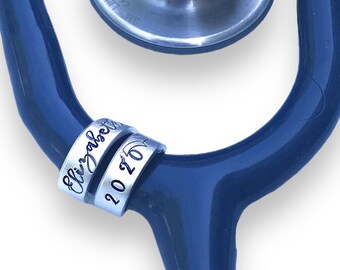 Custom Stethoscope Name Tag – Personalized Medical ID Charm for Nurses & Doctors
