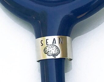 Custom Stethoscope Name Tag – Personalized Medical Charm for Nurses, Doctors, Students