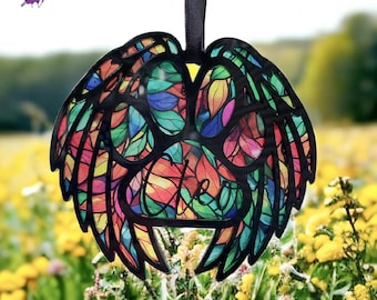 Pet Memorial Sun Catcher - Rainbow Bridge Sun Catcher - Pet Loss Gift - Pet Remembrance Gift - Personalized Pet Memorial Acrylic Sun Catcher