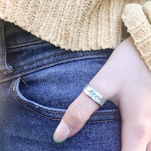 Skinny Silver Stacking Rings for Women - Forest Ring - Floral Ring - Thumb Ring - Leaf Ring - Branch Ring - Nature Ring - Dainty Ring
