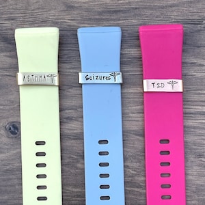 Chronic Illness Medical Alert Watch Band Charm - Wearable Watch Tag Medical ID