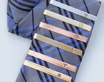 Science Tie Bar - Medical Clip - Personalized Pinning Ceremony Tie Bar - Medical School Graduation Tie Clip - Doctor Tie Bar