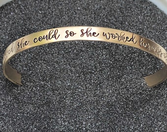 Personalized Nurse Cuff Bracelet - Graduation Gift, RN Jewelry