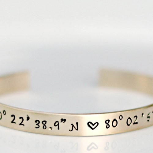 Gps Aluminum Guitar Pick Bracelet With Personalized Etsy