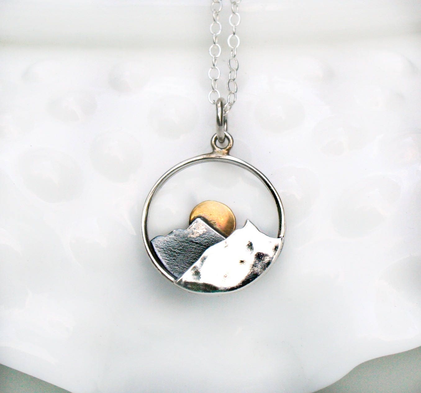 Etsy mountain necklace outlet