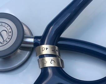 Personalized Stethoscope ID Tag, Veterinarian Gift