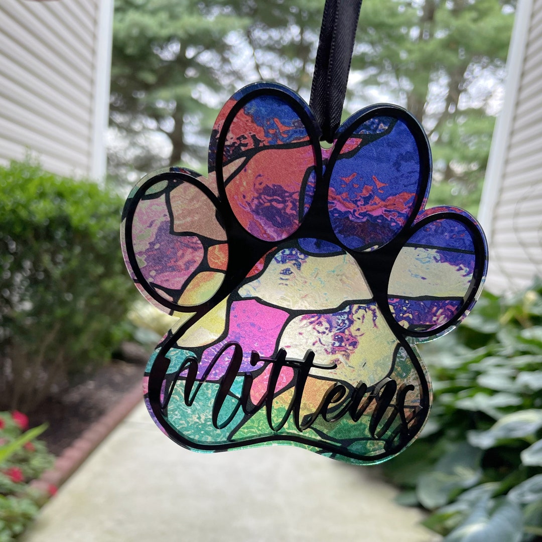 Pet Memorial Sun Catcher - Rainbow Bridge Sun Catcher - Pet Loss Gift ...