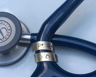 Personalized Stethoscope ID Tag, Veterinarian Gift