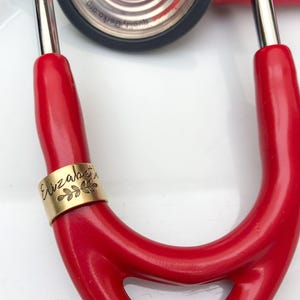 Stethoscope ID Tag - Stethoscope Name Tag -Student Nurse Gift - Personalized Stethoscope Charm -Med Student Graduation-Stethoscope Accessory