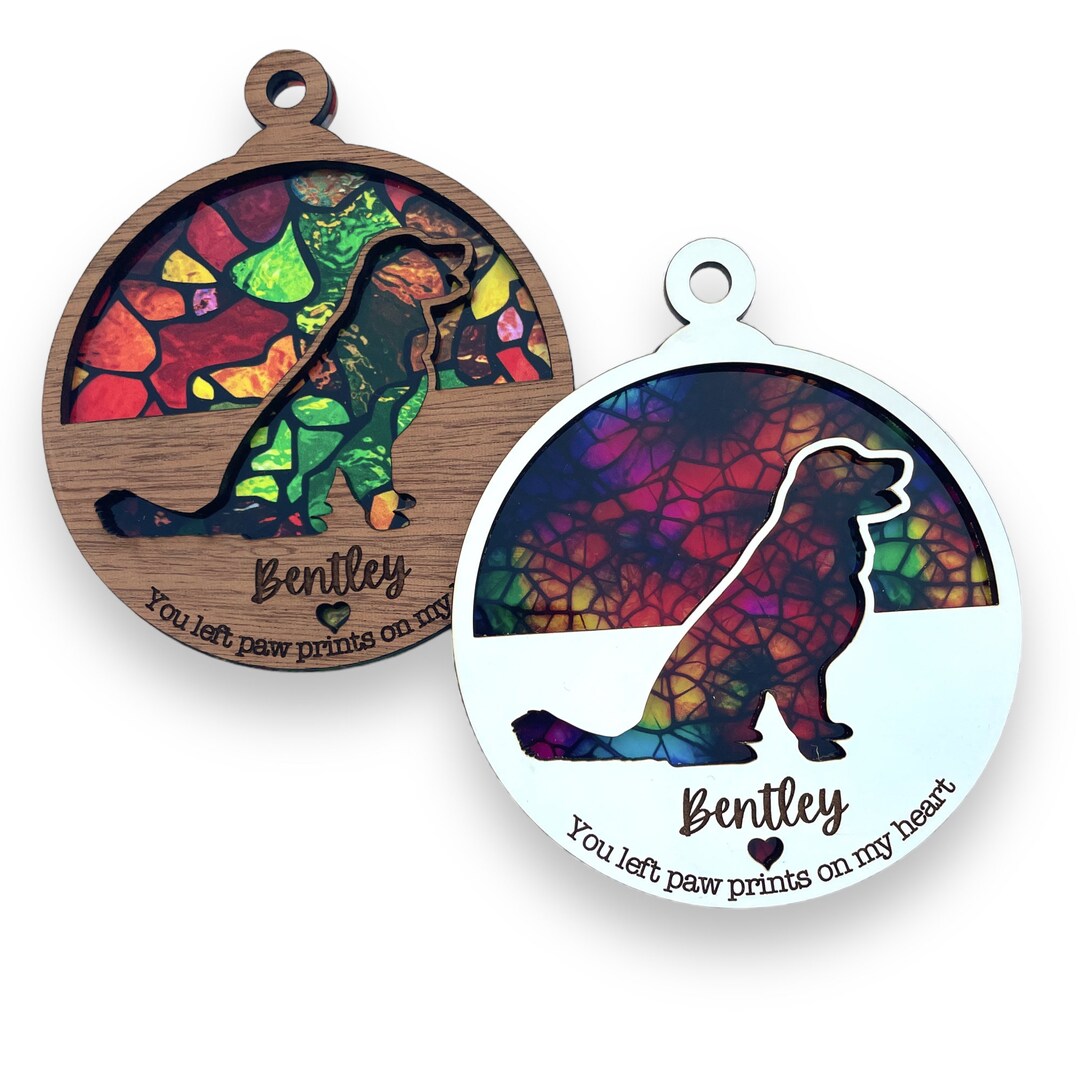 Personalized Pet Memorial Suncatcher - Rainbow Bridge Loss Gift - Etsy