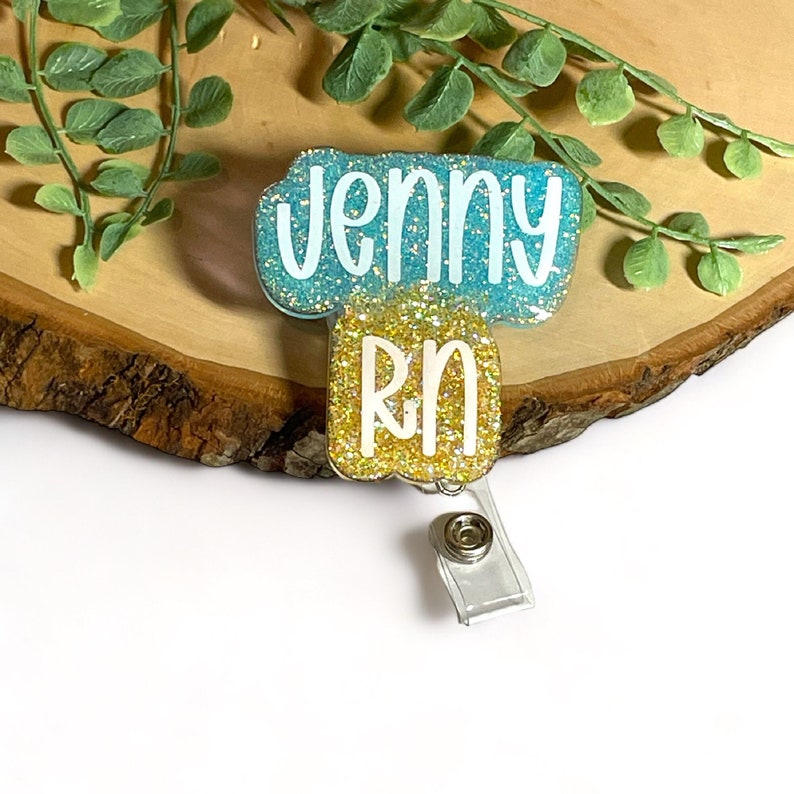 Personalized Name Badge Reel Custom Name Tag Badge Reel Nurse Name Tag Badge Reel Nurse Appreciation Gift Nurses Week Gifts zdjęcie 6