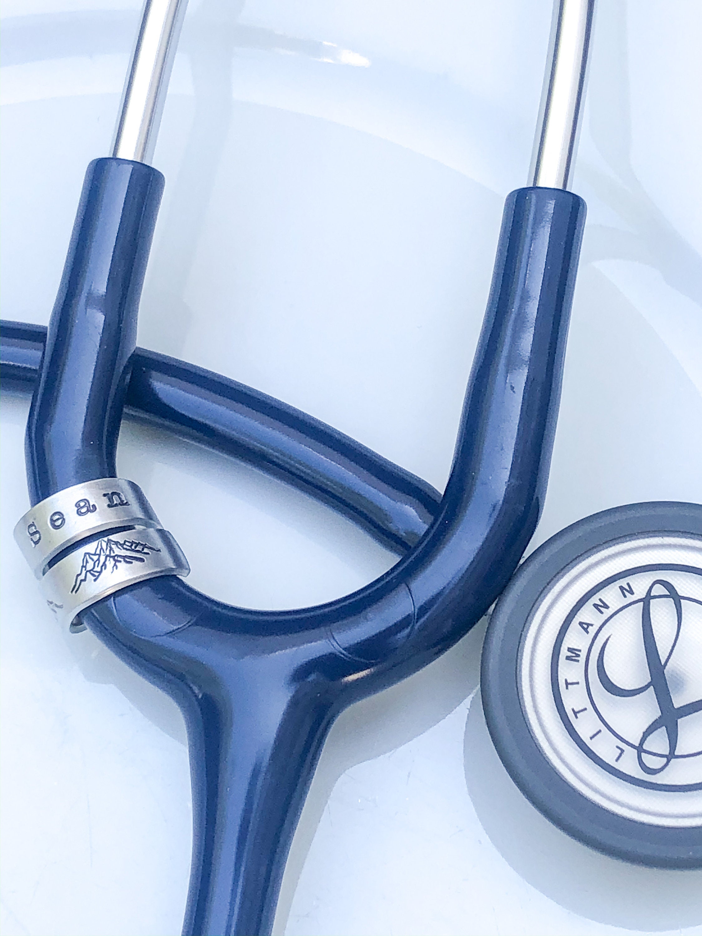 Stethoscope ID Tag Stethoscope ID Ring Stethoscope Charm Etsy