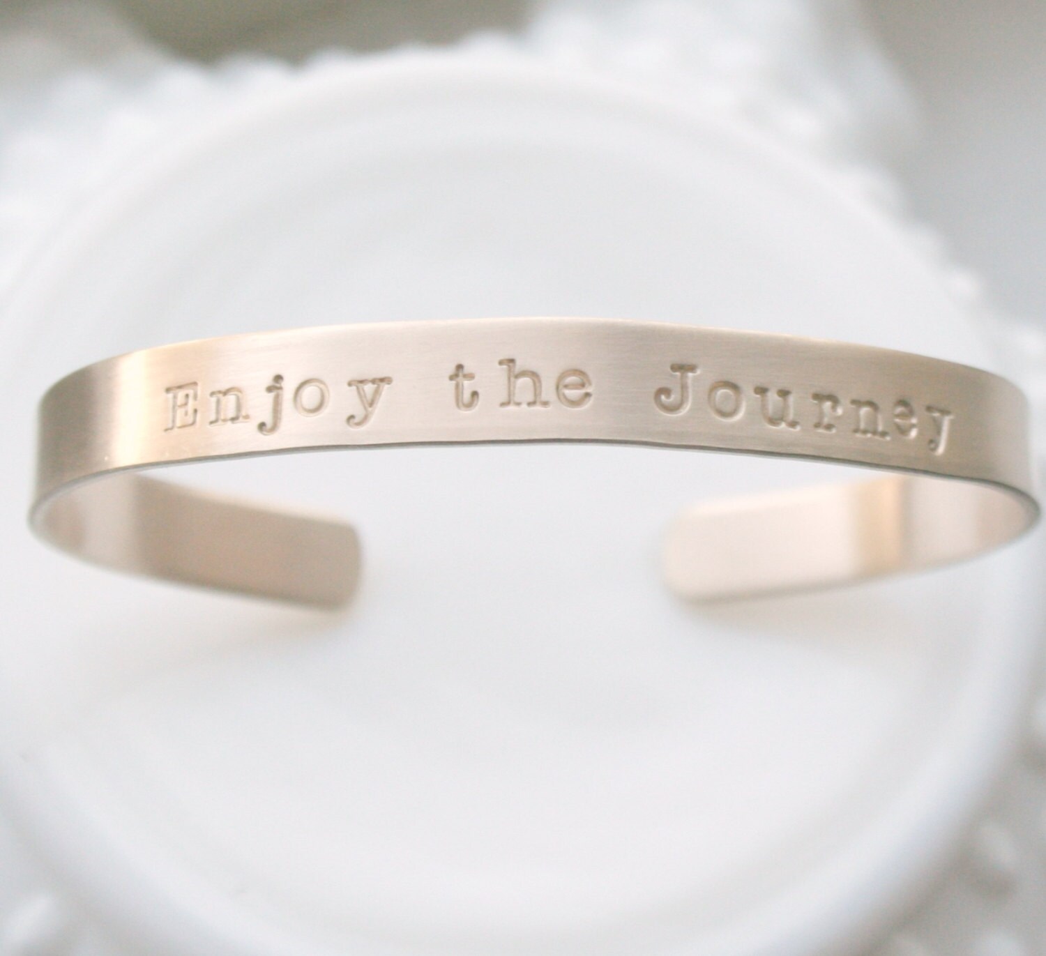 Inspirational Jewelry Enjoy the Journey Gold Bracelet | Etsy