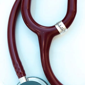 Respiratory Therapist Gift, RT Gift, Stethoscope ID Tag, Personalized Stethoscope Name Tag, Nurse Graduation Gift