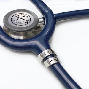 Stethoscope ID Tag, Stethoscope ID Ring, Stethoscope Charm, Personalized Stethoscope Name Tag, Nurse Graduation Gift