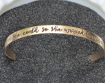 Personalized Nurse Cuff Bracelet - Graduation Gift, RN Jewelry