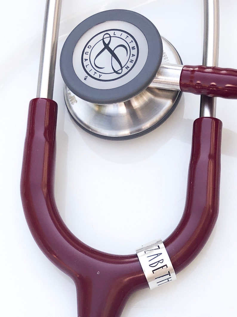 Stethoscope ID Tag Stethoscope ID Ring Stethoscope Charm Etsy