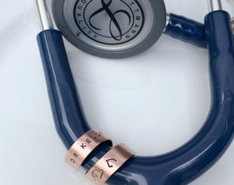 Personalized Stethoscope ID Tag, Veterinarian Gift