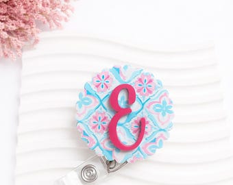 Personalized Badge Reel * Cute Summer Nurse Badge Reel *  Teacher Badge Accessories * Retractable ID Badge