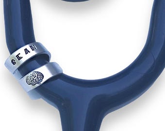 Personalized Stethoscope ID Tag, Nurse Gift, Stethoscope Charm