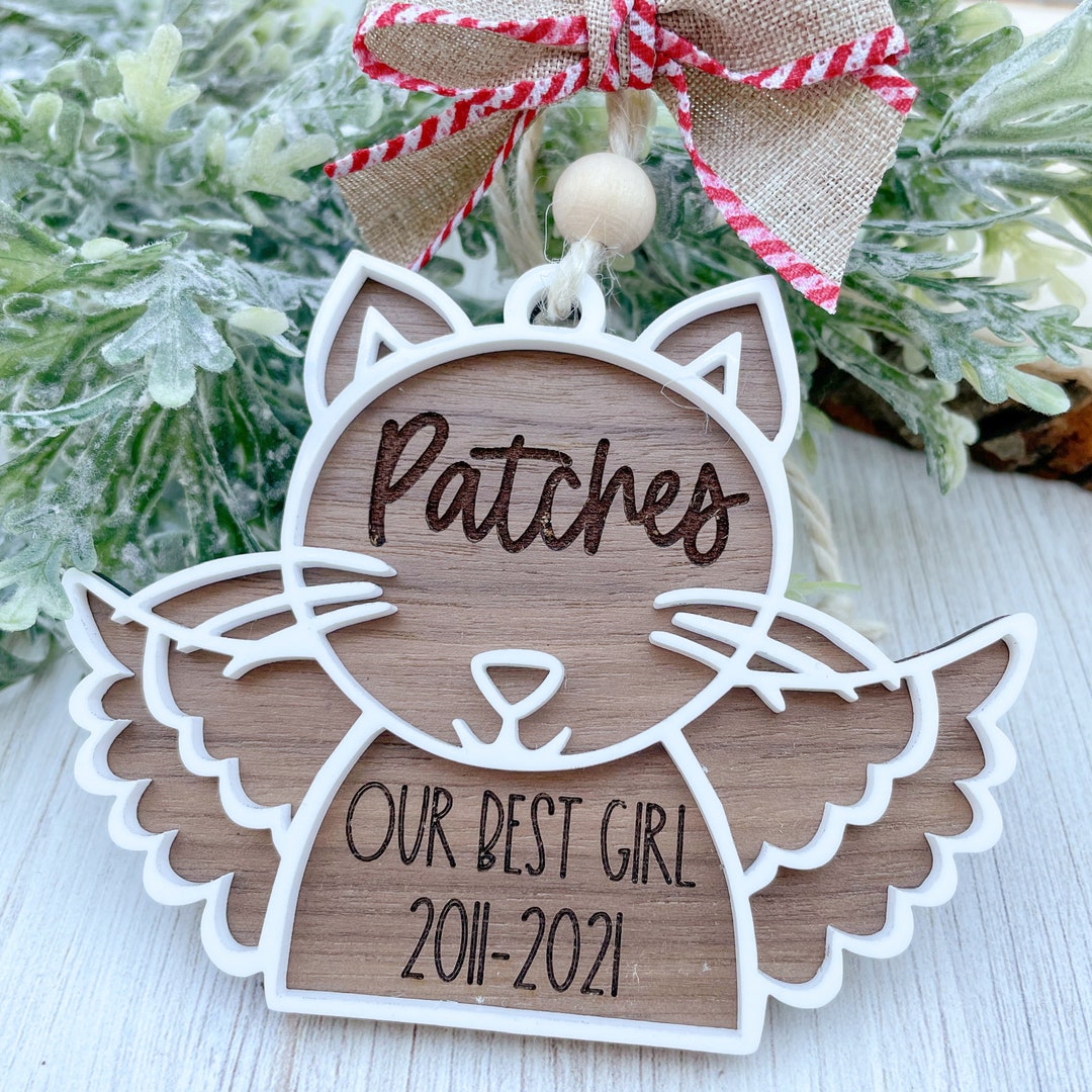 Personalized Pet Memorial Ornament - Cat or Dog Loss Gift - Etsy