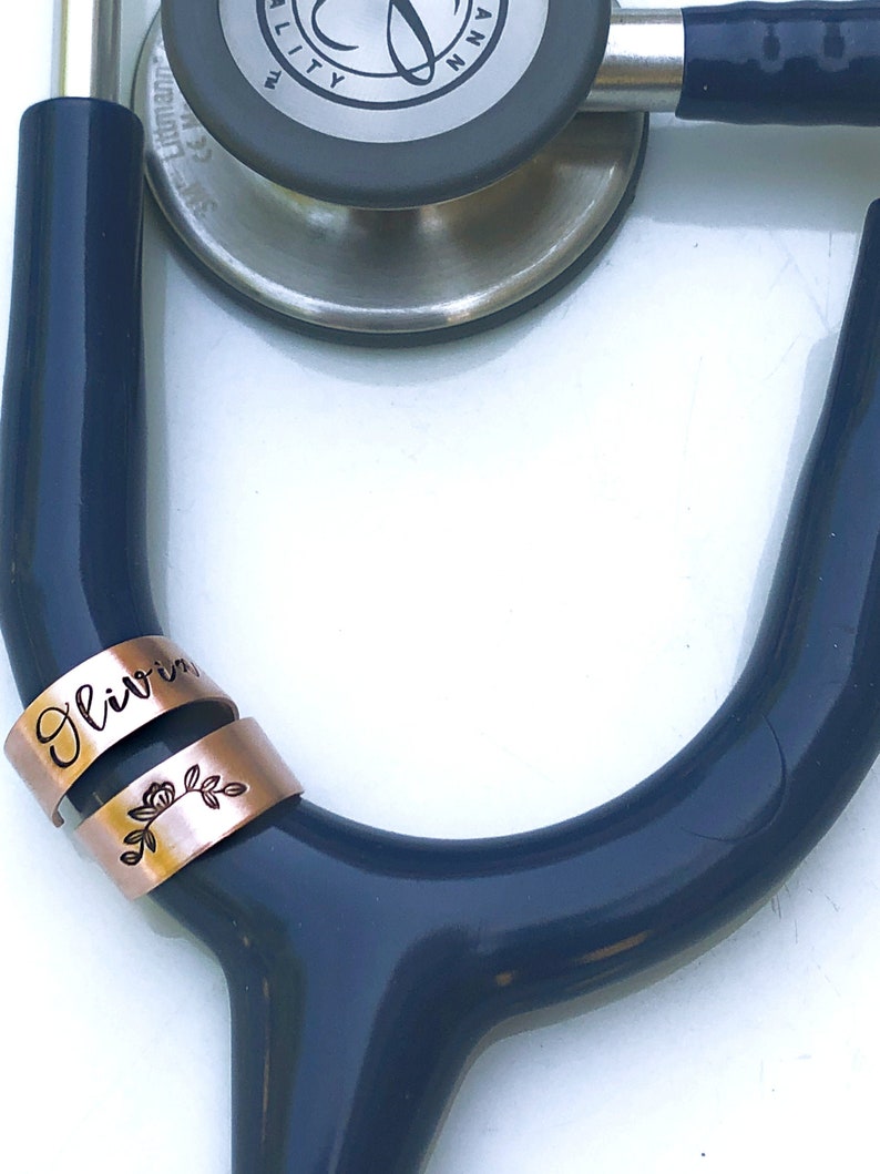Copper Stethoscope ID Charm Stethoscope ID Tag Stethoscope Etsy