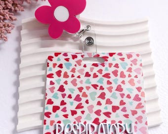 Custom Badge Buddy & Badge Reel Set – Personalized Acrylic Nurse ID Accessories