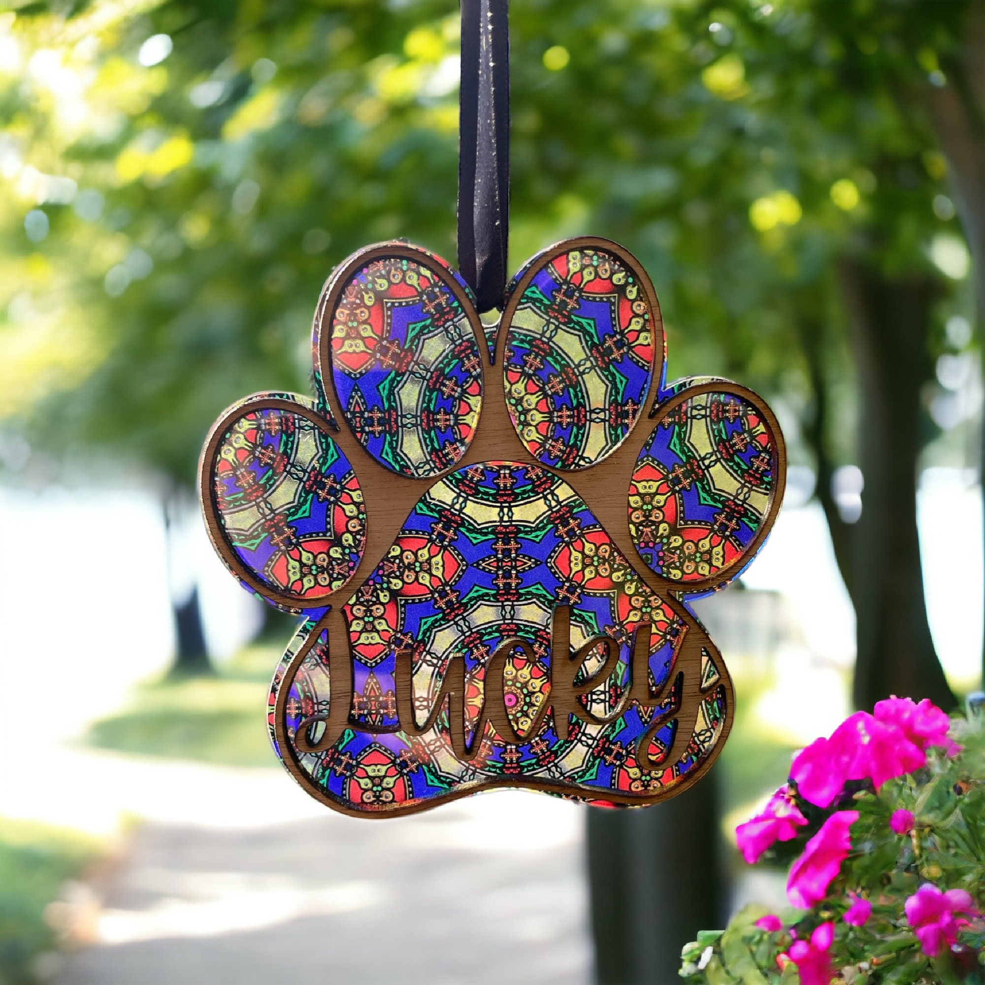 Pet Memorial Sun Catcher - Rainbow Bridge Sun Catcher - Pet Loss Gift ...