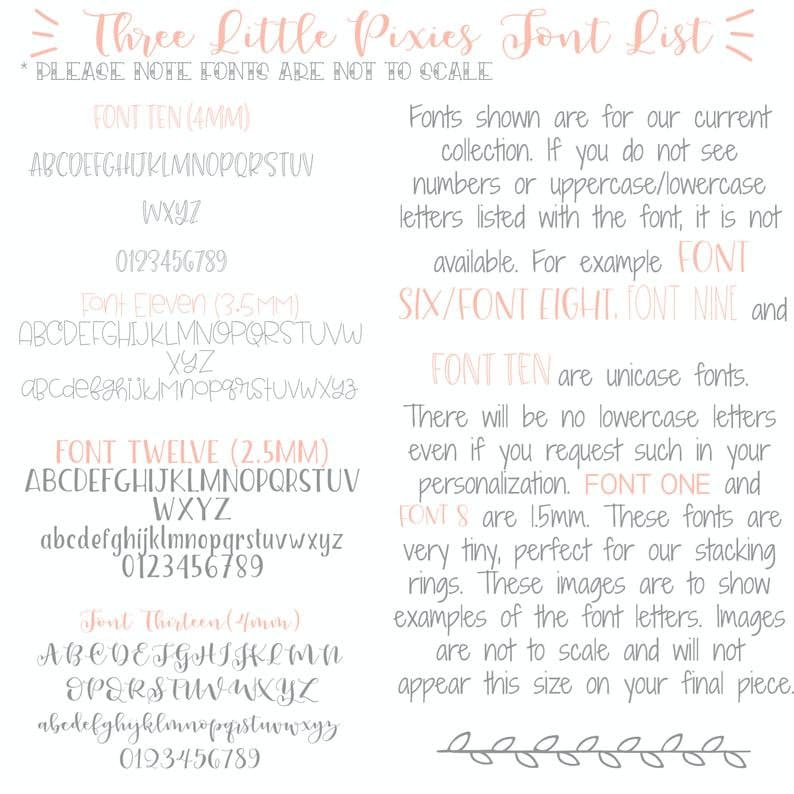 May include: A list of fonts in various sizes, with the names and sizes of each font listed. The fonts are shown in both uppercase and lowercase letters, along with numbers. The text also states that the fonts are not to scale and that the images are for illustrative purposes only.