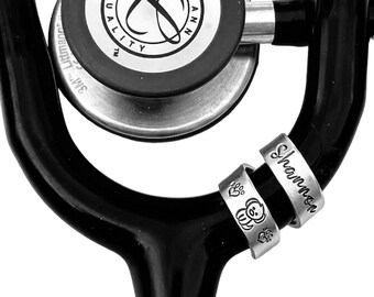 Personalized Stethoscope ID Tag, Nurse Gift, Custom Name Charm