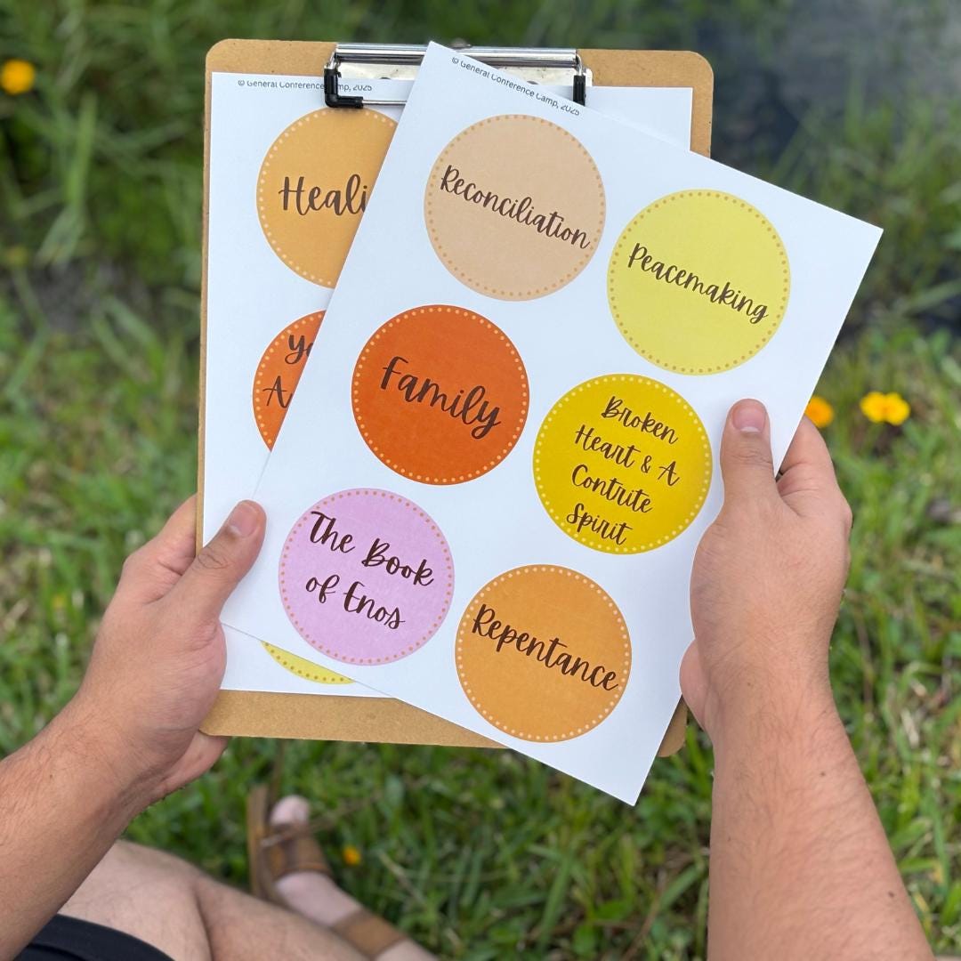 LDS General Conference Theme Circles - Printable Buttons (digital ...