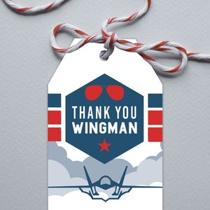 Fighter Jet Gift Tags, Goodie bag tags, DIY Instant Download Printables