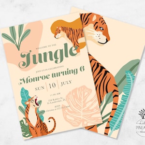 Welcome to the Jungle Birthday Party Invite I DESIGN YOU PRINT
