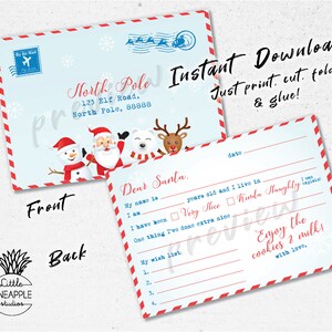 Carta postal a Santa Descarga instantánea