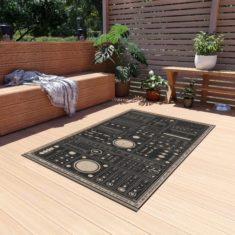 Recording Studio Gear Rug Outdoor Rug | Audio Engineer Carpet for ...