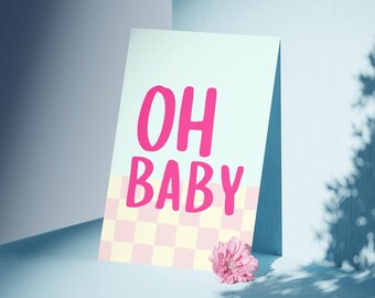 Estampa "Oh Baby" | Presente para Recém-Nascido