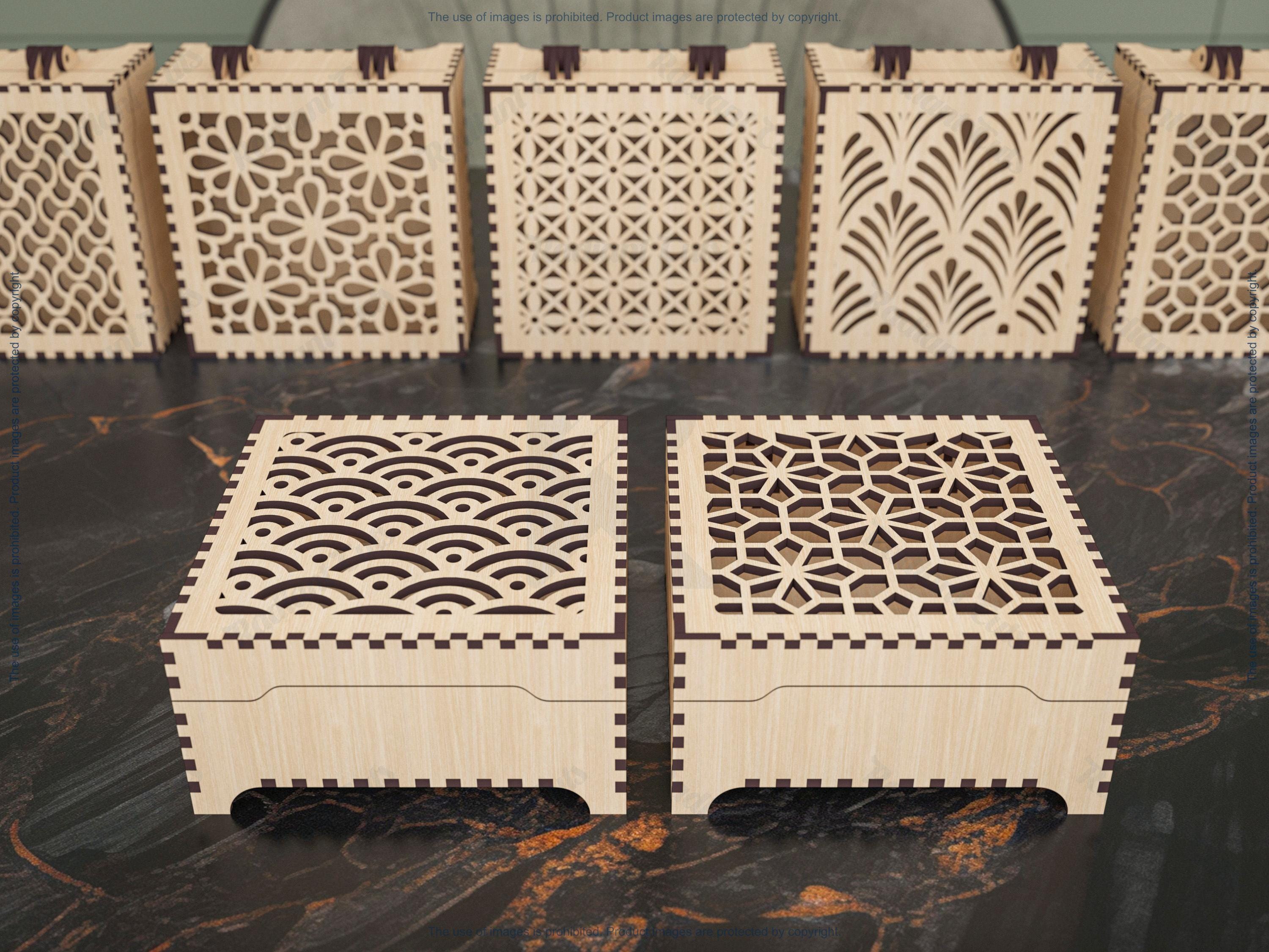 50 Different Decorative Box Laser Cutting Files, Jewelry, Gift Box ...