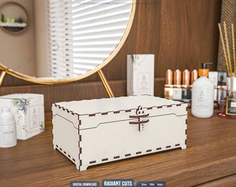 Jewelry Box Laser Cutting Files, Gift Box Laser Cutting Cdr, Dxf, Pdf, Svg Files #101